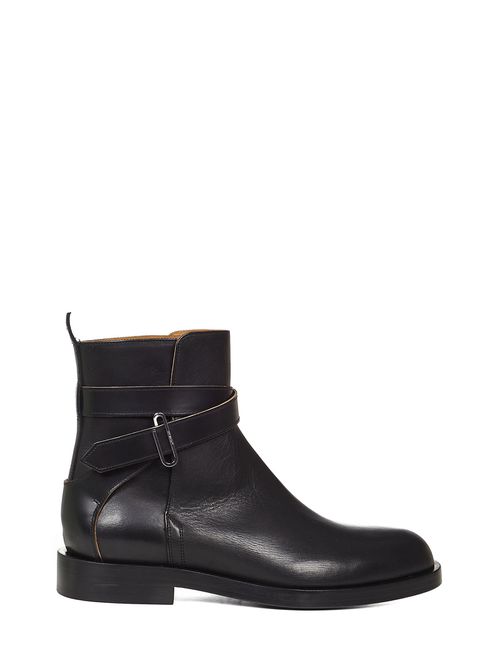 Panelled-sole ankle boots - Black