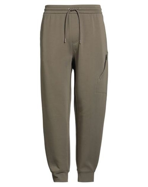 Man Pants Military green Size L Cotton, Polyester, Elastane