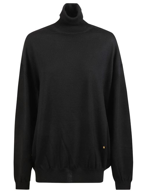 Oversized Turtleneck Ribbed Pullover