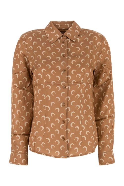 Printed Satin Shirt