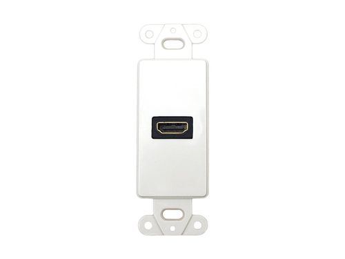 DÃ©cor Wall Plate Insert with 90-degree HDMI Connector, White
