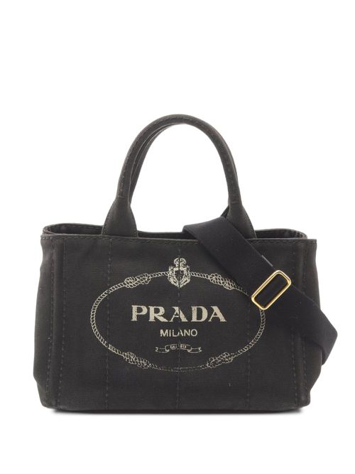 2000s Canapa two-way handbag - Black