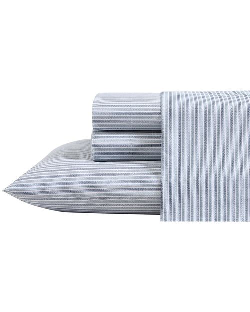 Ticking Stripe Percale Sheet Set