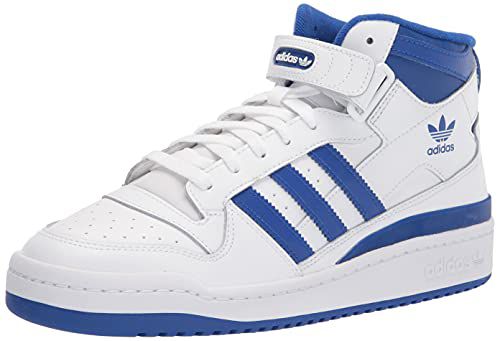 Adidas Men's Forum Mid Sneaker, White/Black/White, 10