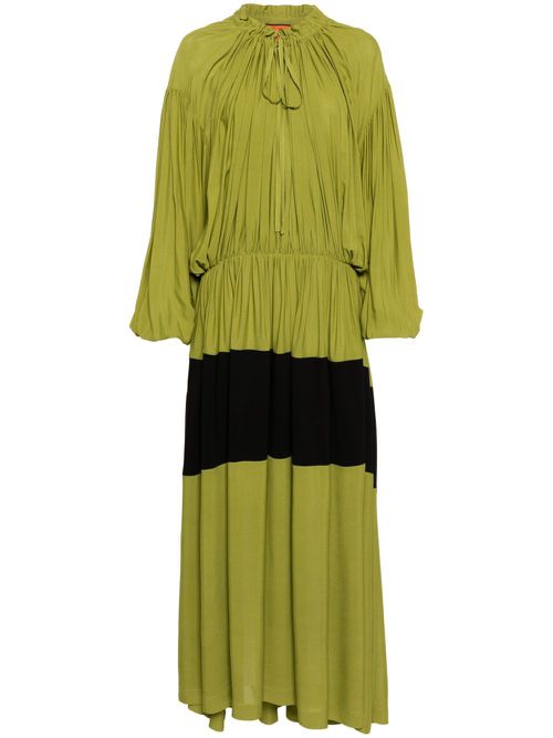 Bersanetti pleated dress - Green