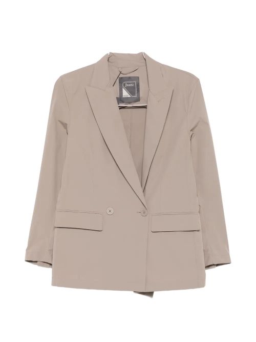 Double-Breasted Blazer — Beige
