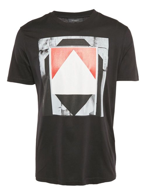 Graphic-print cotton t-shirt - Black