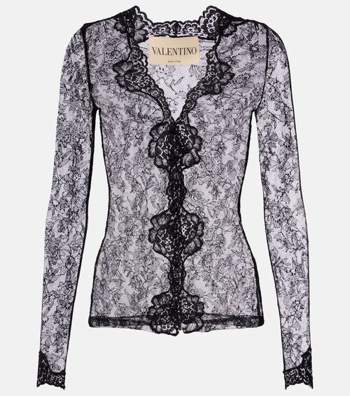 Floral sheer lace cardigan