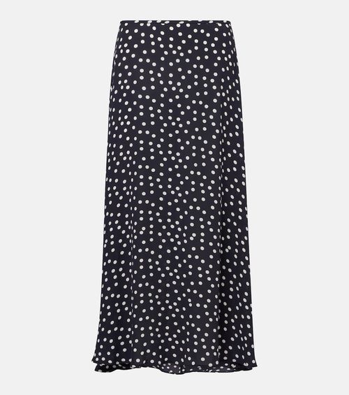 Areza polka-dot midi skirt