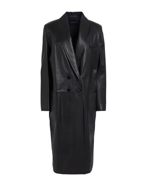 Woman Coat Black Size 6 Lambskin
