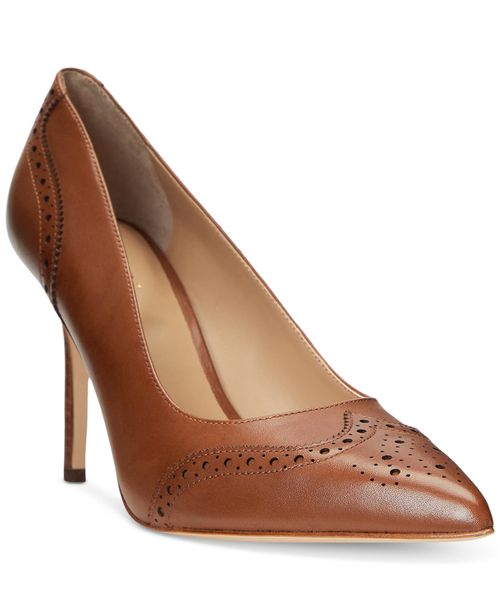 Women's Lynden Pointed Pumps - Deep Saddle Tan