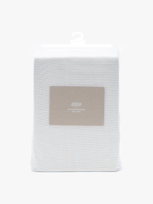 Cellular Cot Bed Blanket Large, Cotton