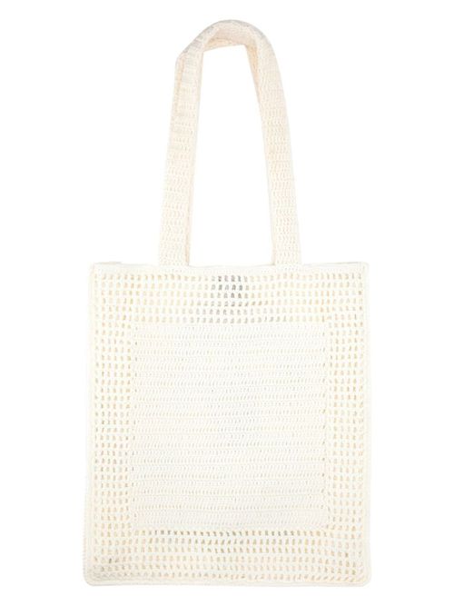 Casablanca Men's Cotton Handbag Delight in White | Size UNI | AS25BAG124 Color 01WHITE