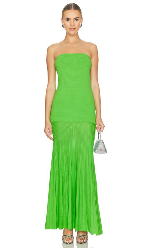 Line & Dot Arlo Tube Dress in Red. - M also in S, XS