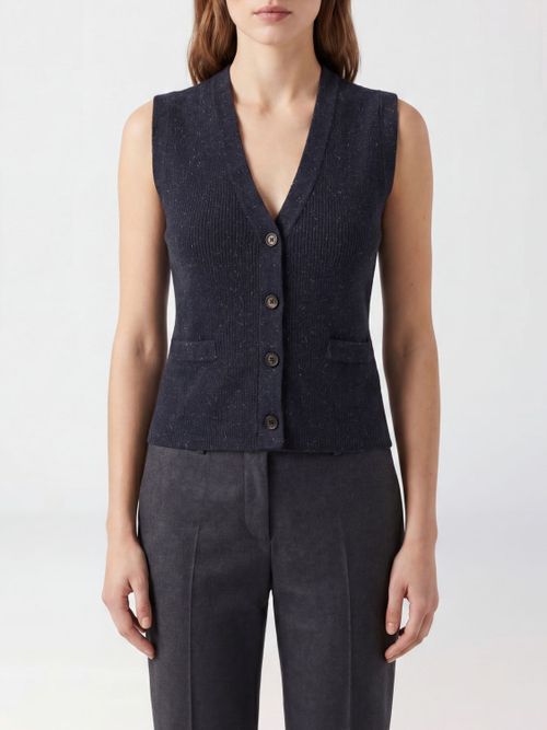 Waistcoat Woman color Blue