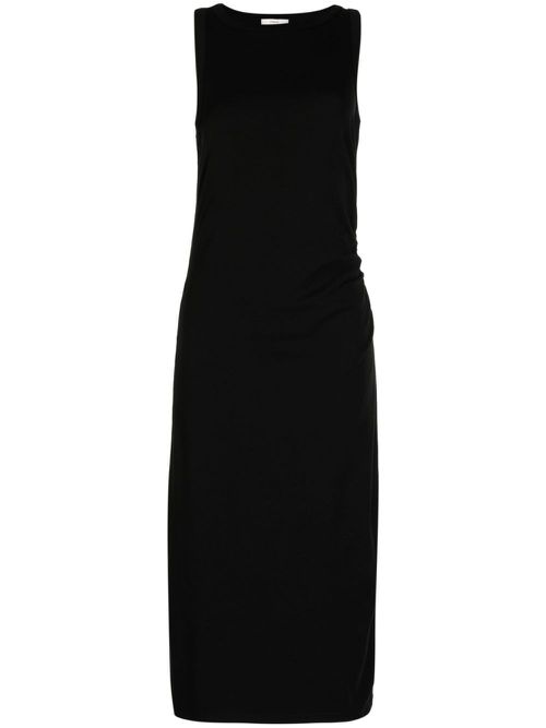 Sleeveless midi dress - Black