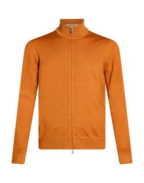 Man Cardigan Mandarin Size 36 Virgin Wool