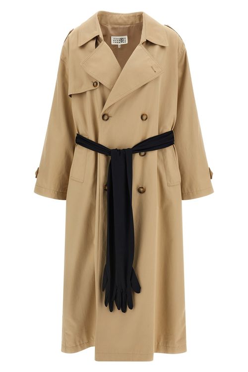 Trench Coat With Gloves