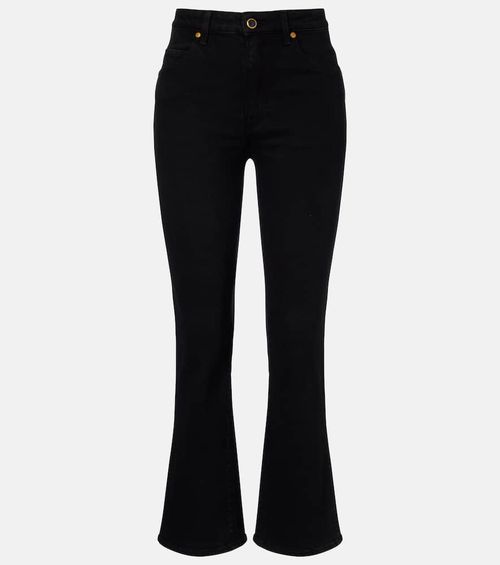 Vivian high-rise cropped flared jeans