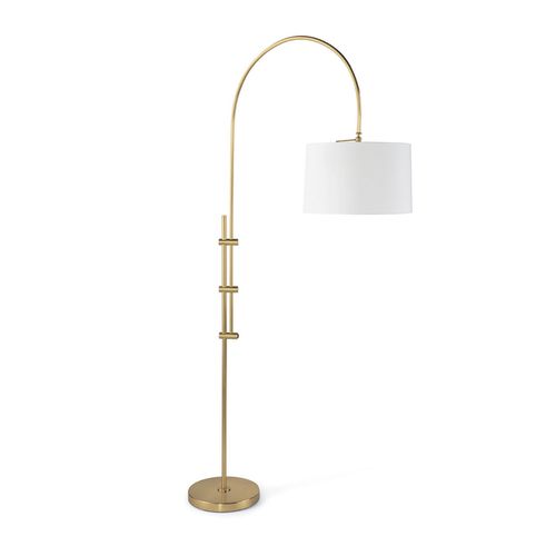 Natural Brass Floor Lamp from the Arc Collection