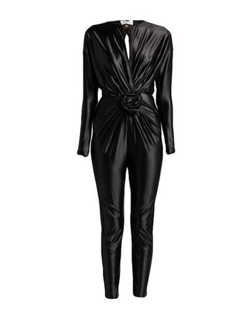 Woman Jumpsuit Black Size 4 Polyester, Elastane