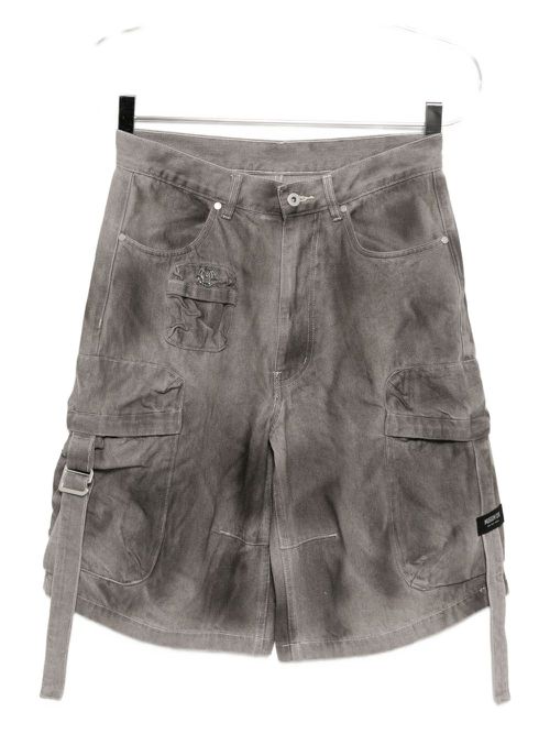 Faded effect cargo shorts - Grey