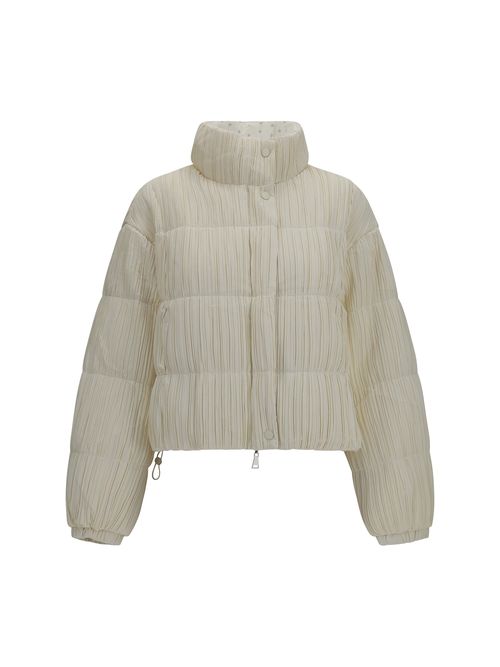 Reversible High-Neck Puffer Down Jacket — White