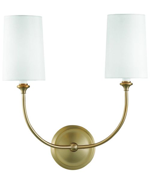 Libby Langdon For Sylvan 2-Light Vibrant Gold Sconce