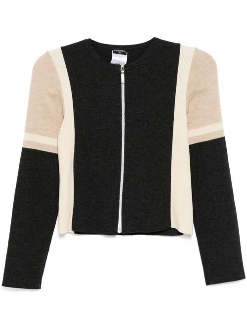 2000 color-block top - Grey