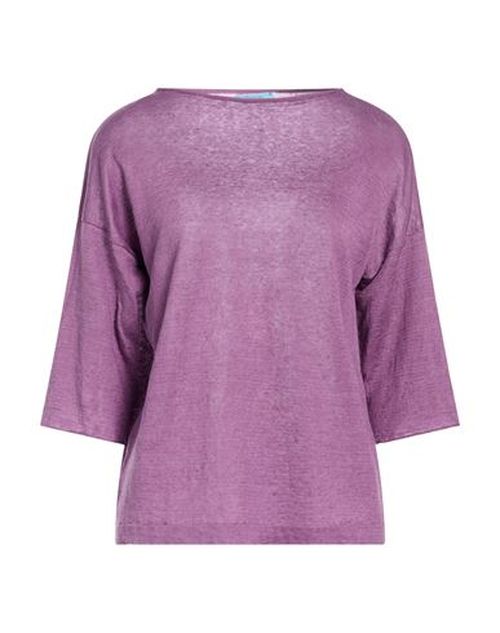 Fezbag Woman Sweater Purple Size 1 Linen