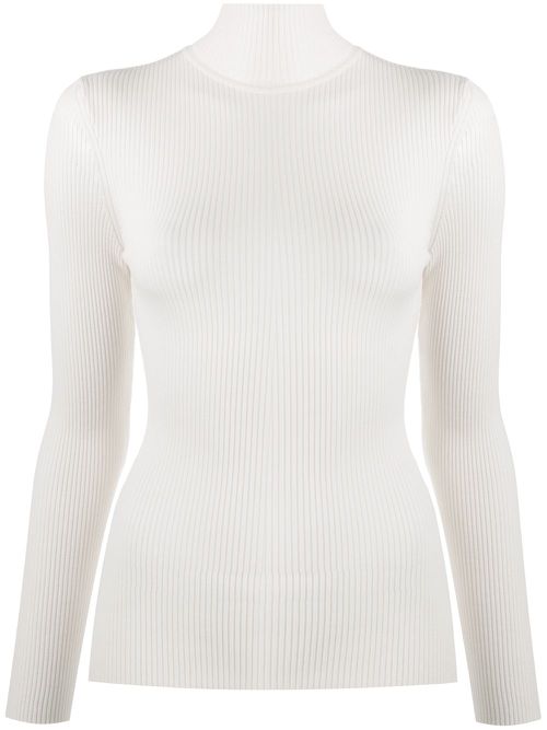 Roll-neck fitted jumper - Neutrals