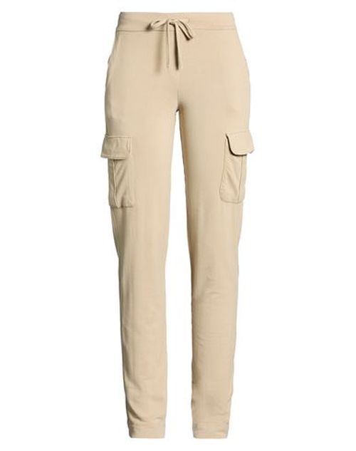 Woman Pants Khaki Size 2 Viscose, Elastane