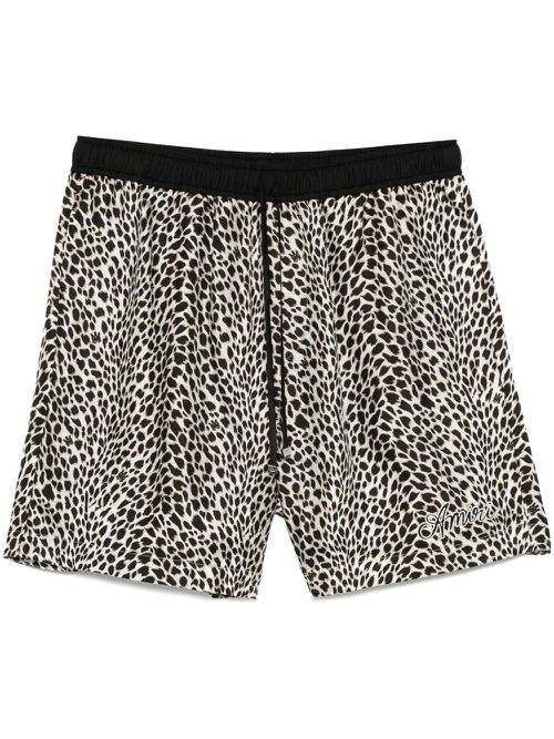 Leopard shorts - Neutrals