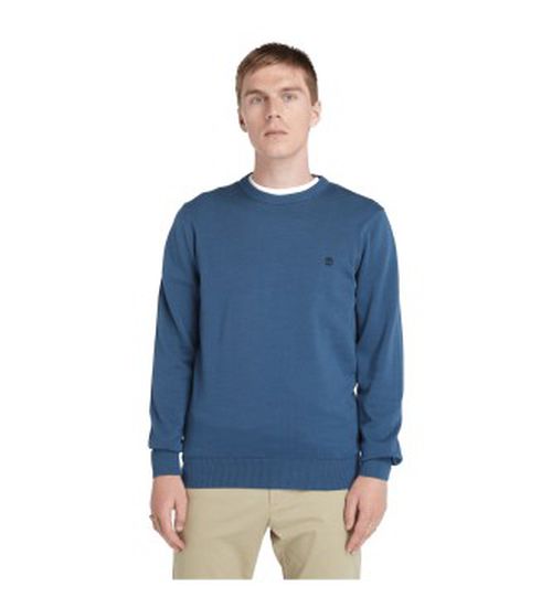 Timberland for man. TB0A2BMM2881 Williams River jumper blue (S), Casual, Organic Cotton, Sustainable