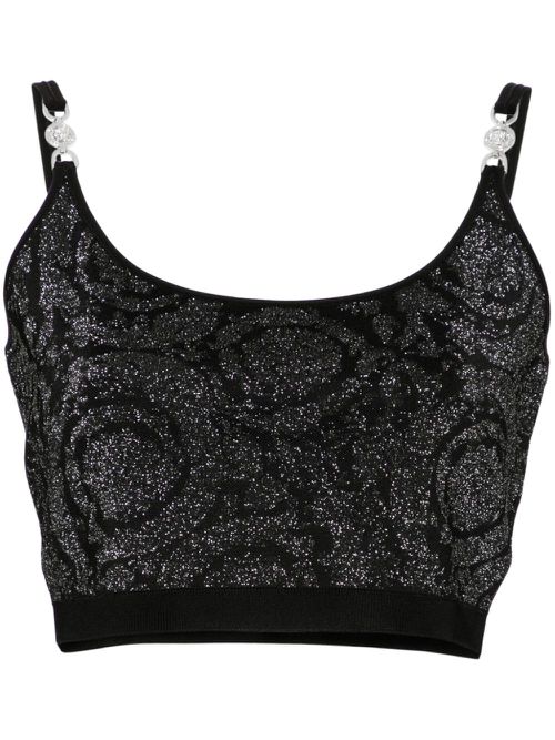 La Greca Medusa '95 crop top - Black