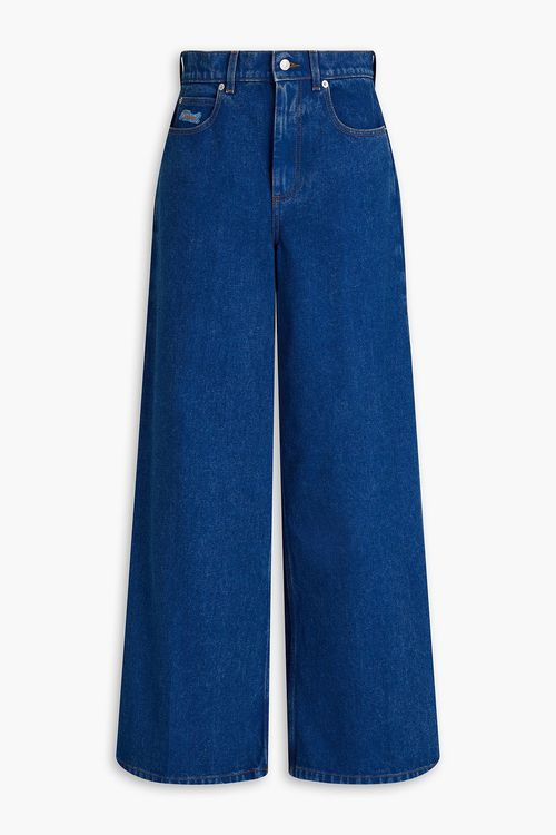 High-rise wide-leg jeans