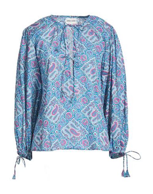 Woman Top Deep teal Size 10 Cotton