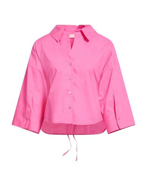Woman Shirt Fuchsia Size 6 Cotton