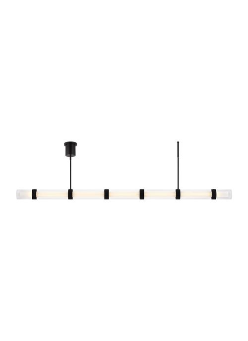 Wit 3000K LED 84" Pendant Light in Black