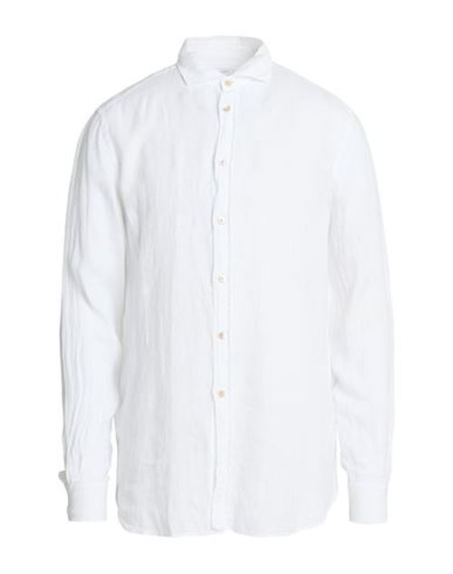 Man Shirt White Size 15 ¾ Linen
