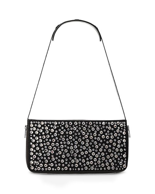 Siren Embellished Leather Pouchette