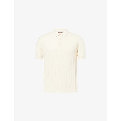 Mens Barto Stripe Short-Sleeve Cotton Polo Shirt