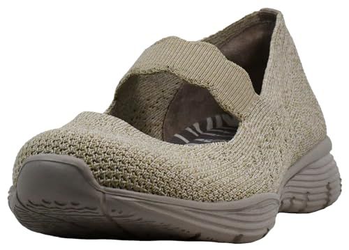 Skechers Women's Seager-Power Hitter-Engineered Knit Mary Jane Flat