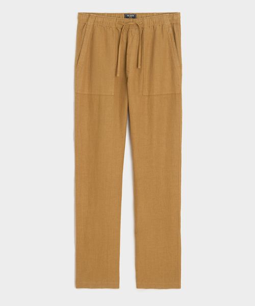 Linen Beach Pant in Golden Rod