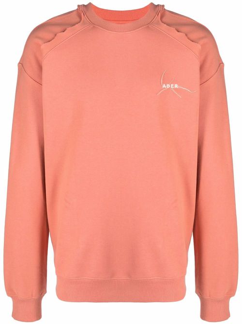 Kaput embroidered-logo cotton sweatshirt - Pink