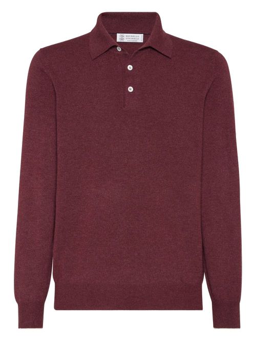 Knitted polo shirt - Red