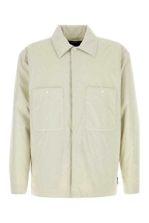 Nylon Padded Jacket — Beige
