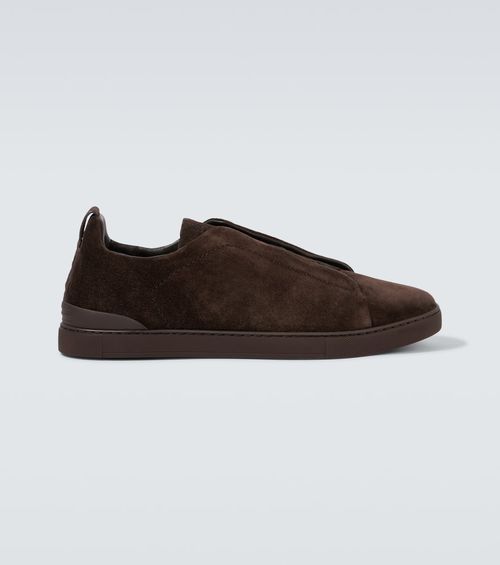 Sneakers Triple Stitch aus Veloursleder