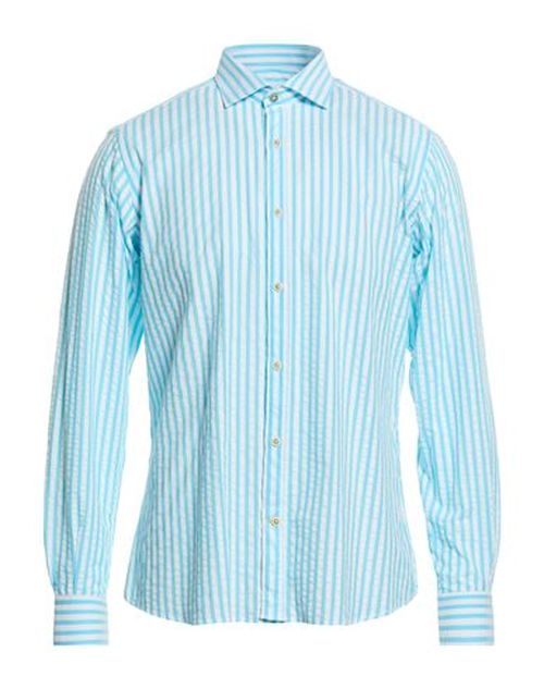 Man Shirt Turquoise Size 17 ½ Cotton