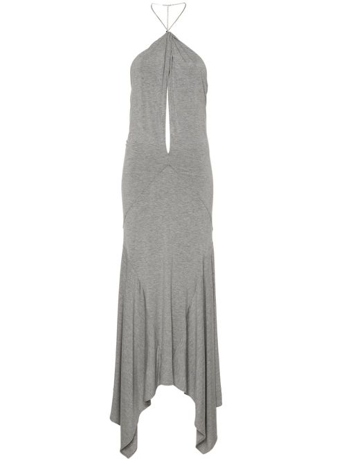 Keyhole cut-out maxi dress - Grey